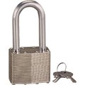 Prosource Padlock Steel 2In Vert Clr Kd HD00024L-3L